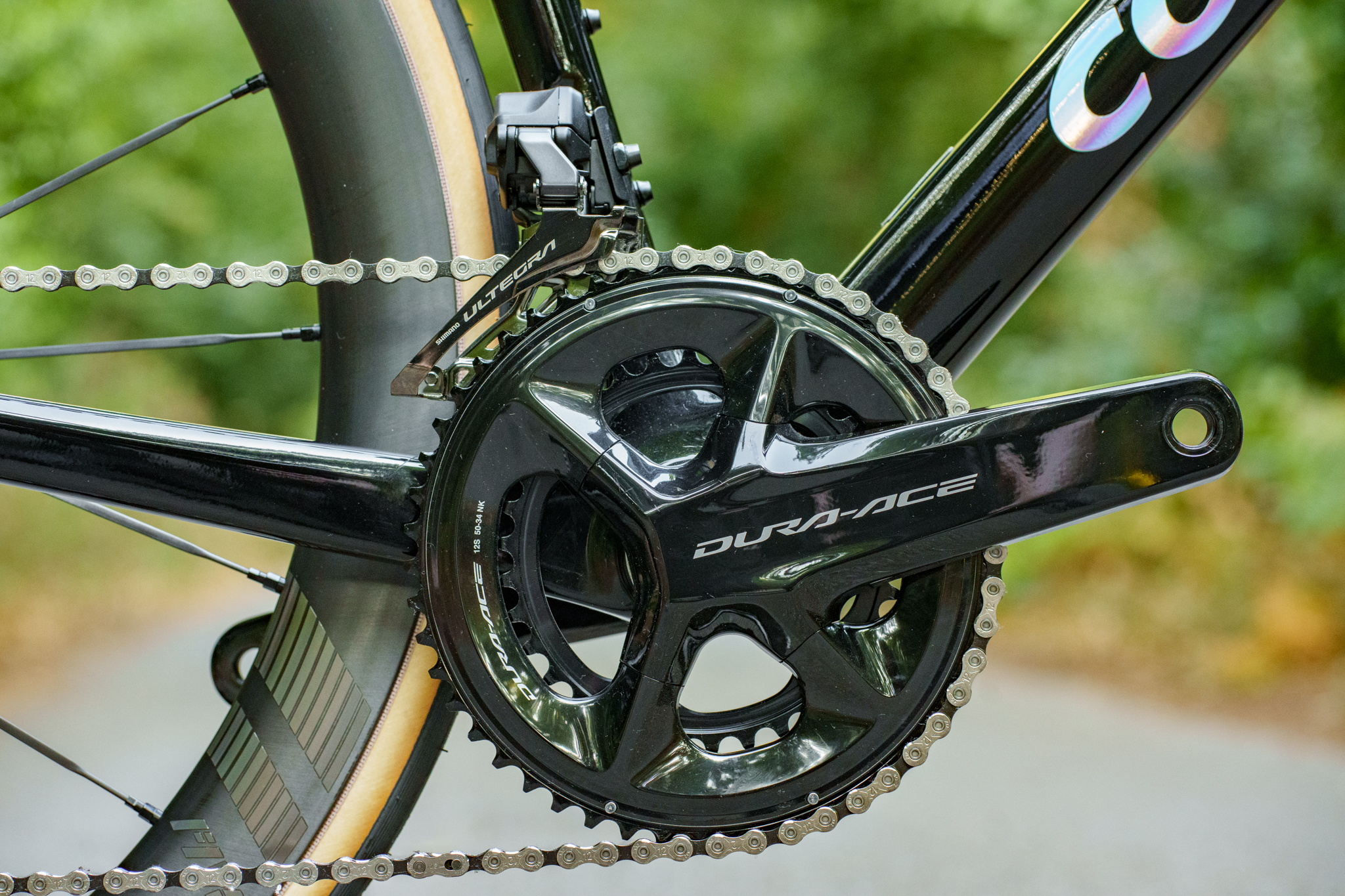 New Colnago V4RS Ultegra Dura Ace Di2 Disc Road Bike 510 Medium Carbon Wheels - Image 9