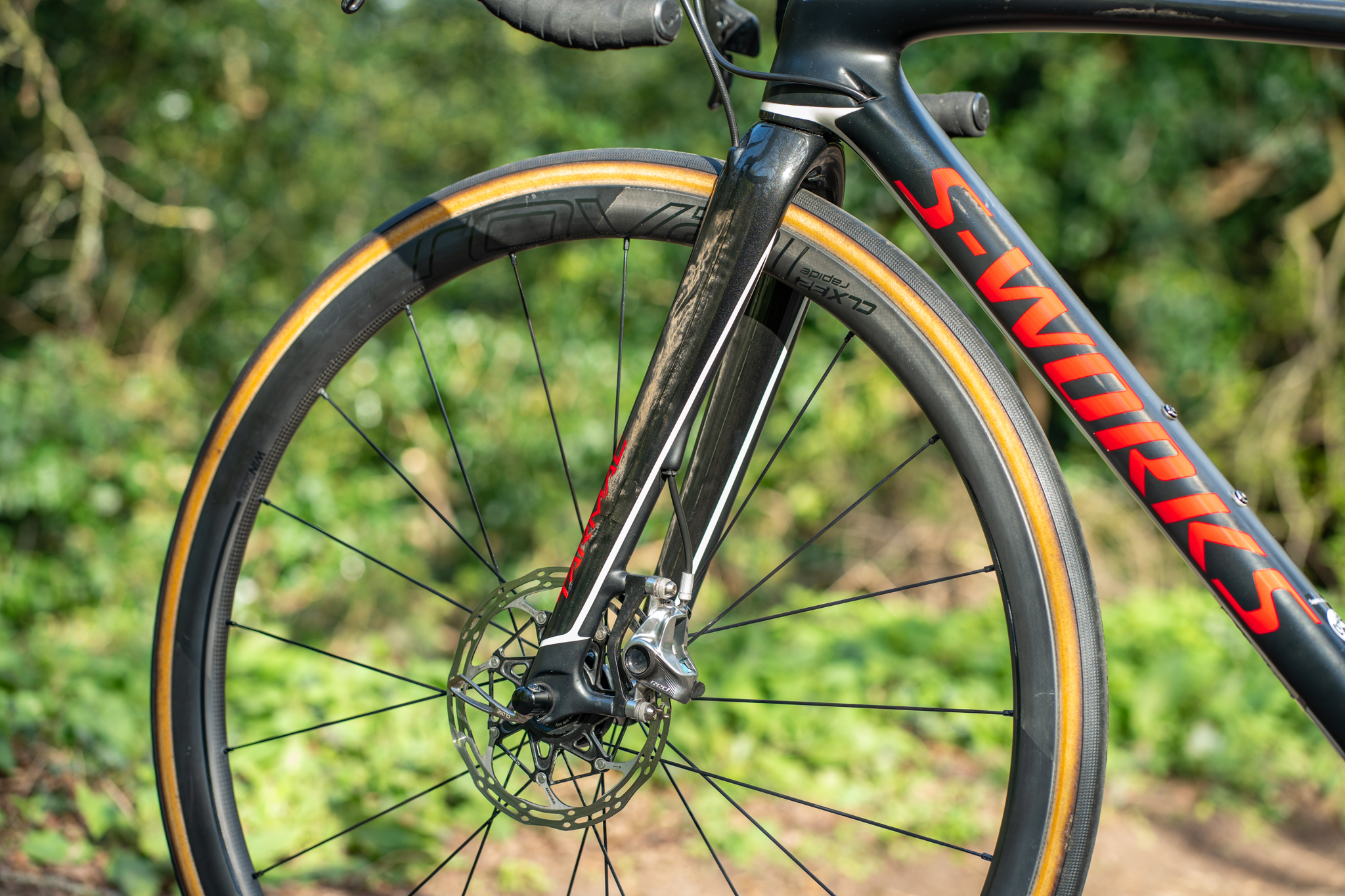 Specialized S Works Tarmac SL5 Red eTap Hydro Disc Bike 49cm XS Roval Wheels - Image 19