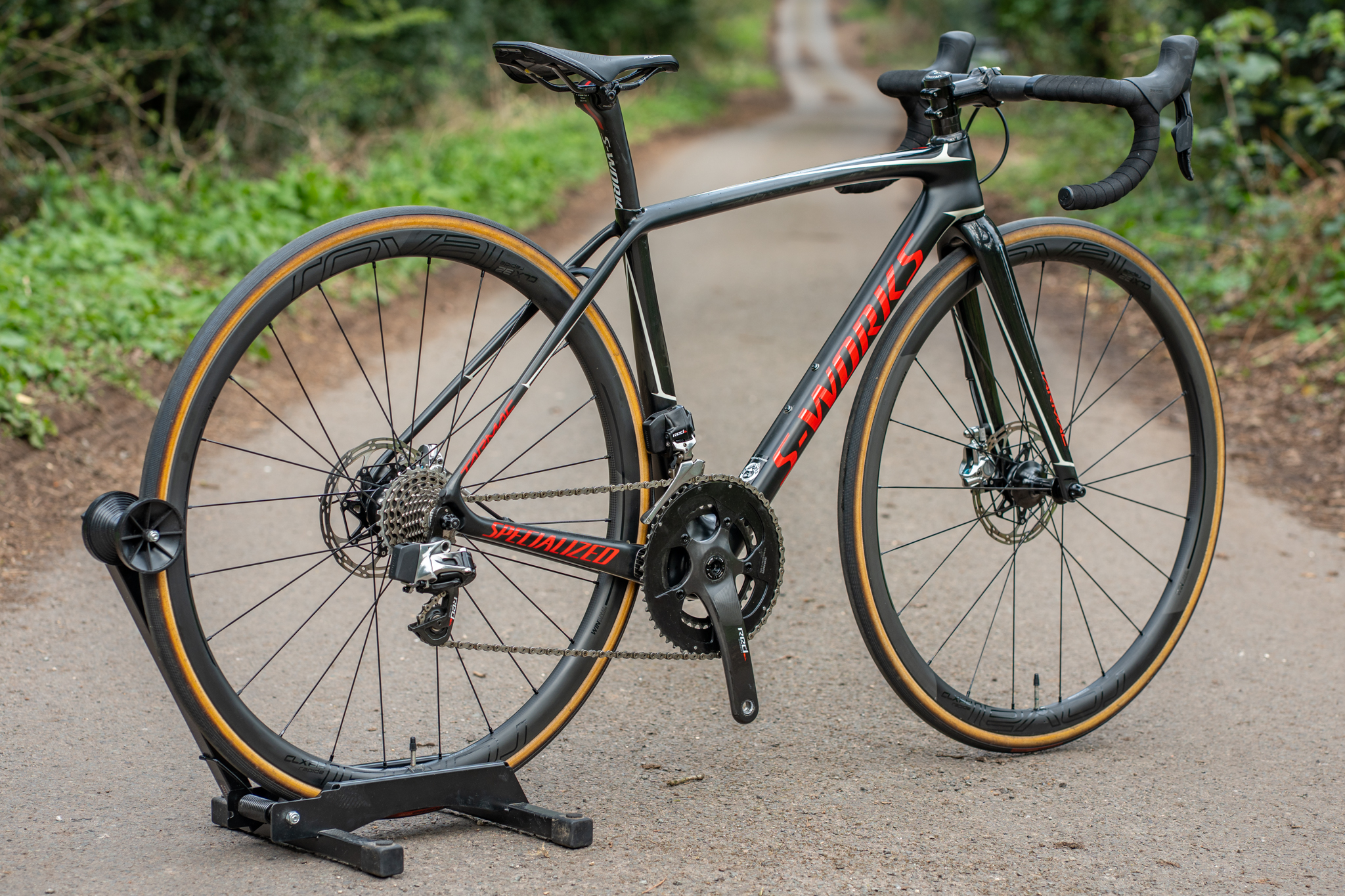 Specialized S Works Tarmac SL5 Red eTap Hydro Disc Bike 49cm XS Roval Wheels - Image 3