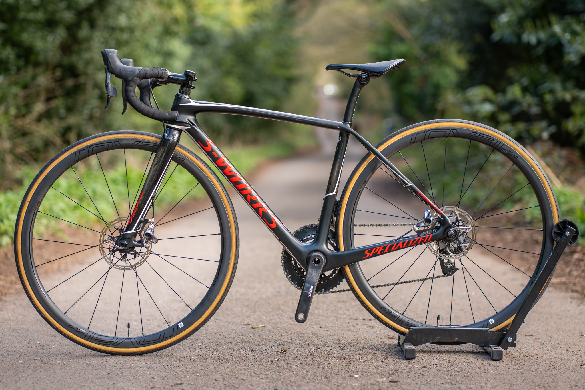 Specialized S Works Tarmac SL5 Red eTap Hydro Disc Bike 49cm XS Roval Wheels - Image 5
