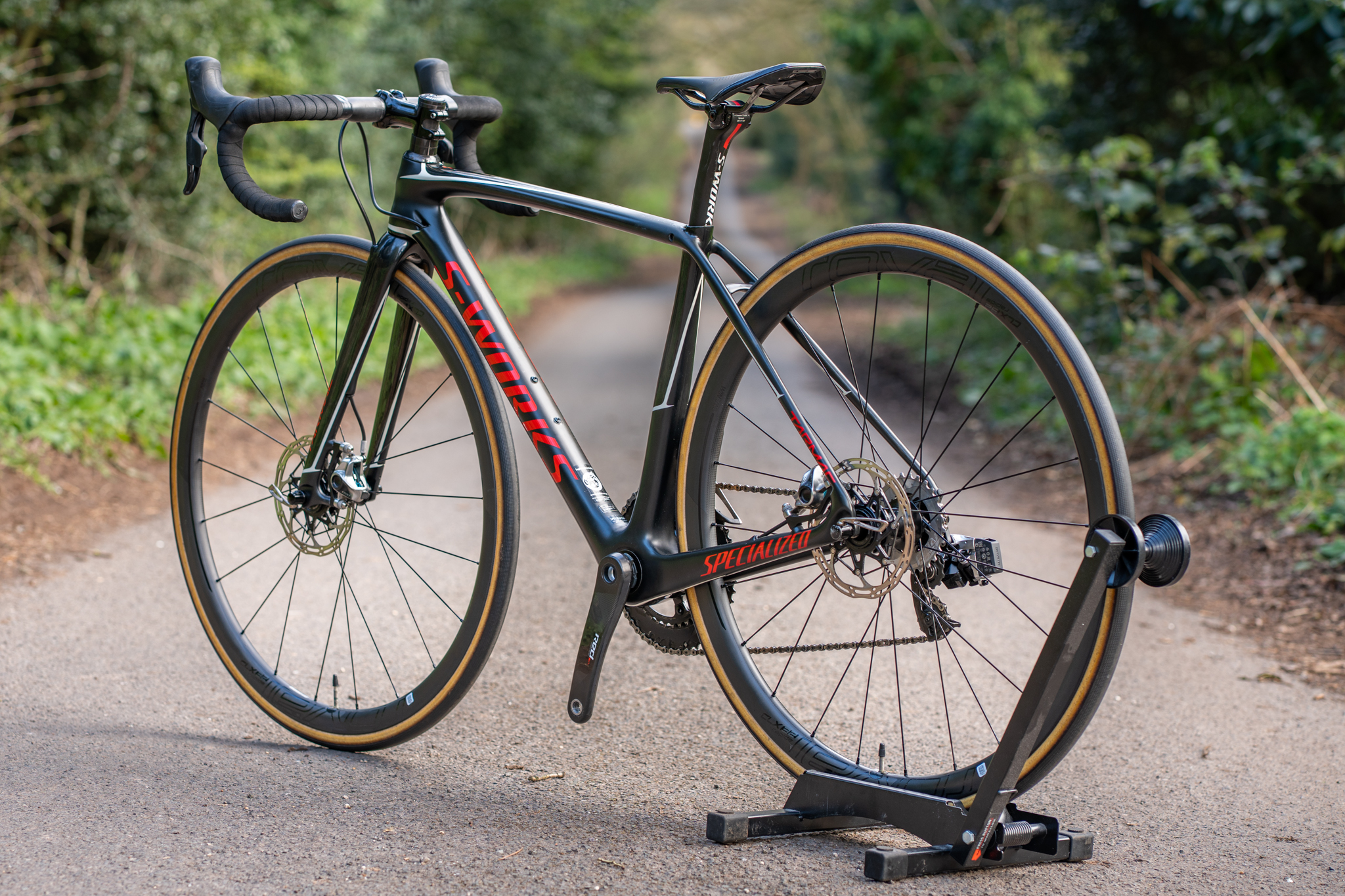 Specialized S Works Tarmac SL5 Red eTap Hydro Disc Bike 49cm XS Roval Wheels - Image 7