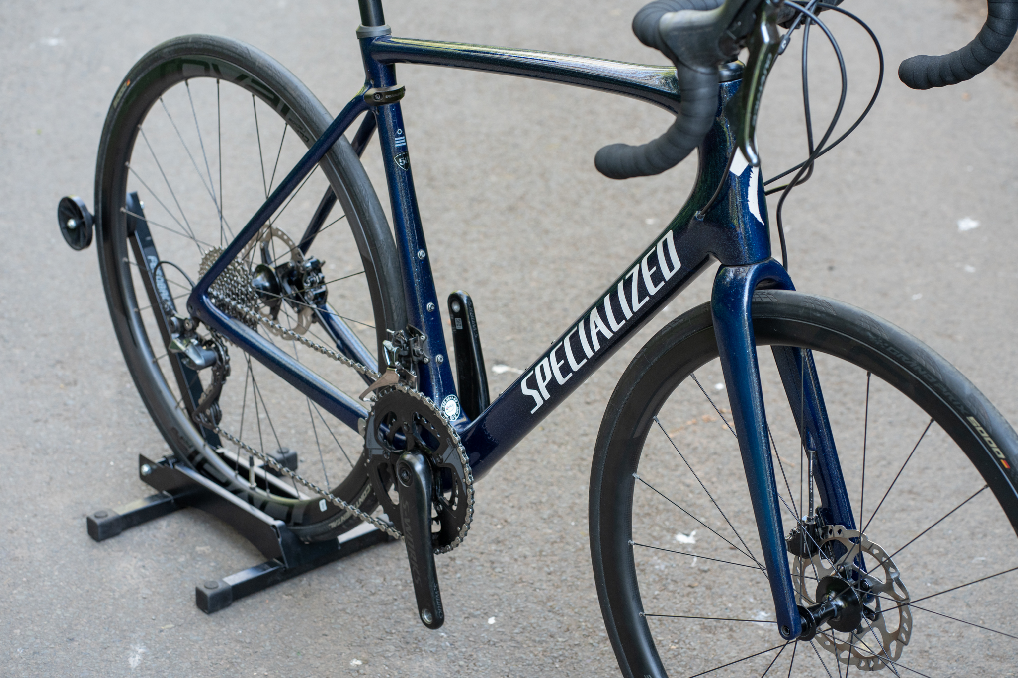 Specialized Roubaix Pro Dura Ace Disc Carbon Endurance Bike 58cm XL Carbon Wheel - Image 11